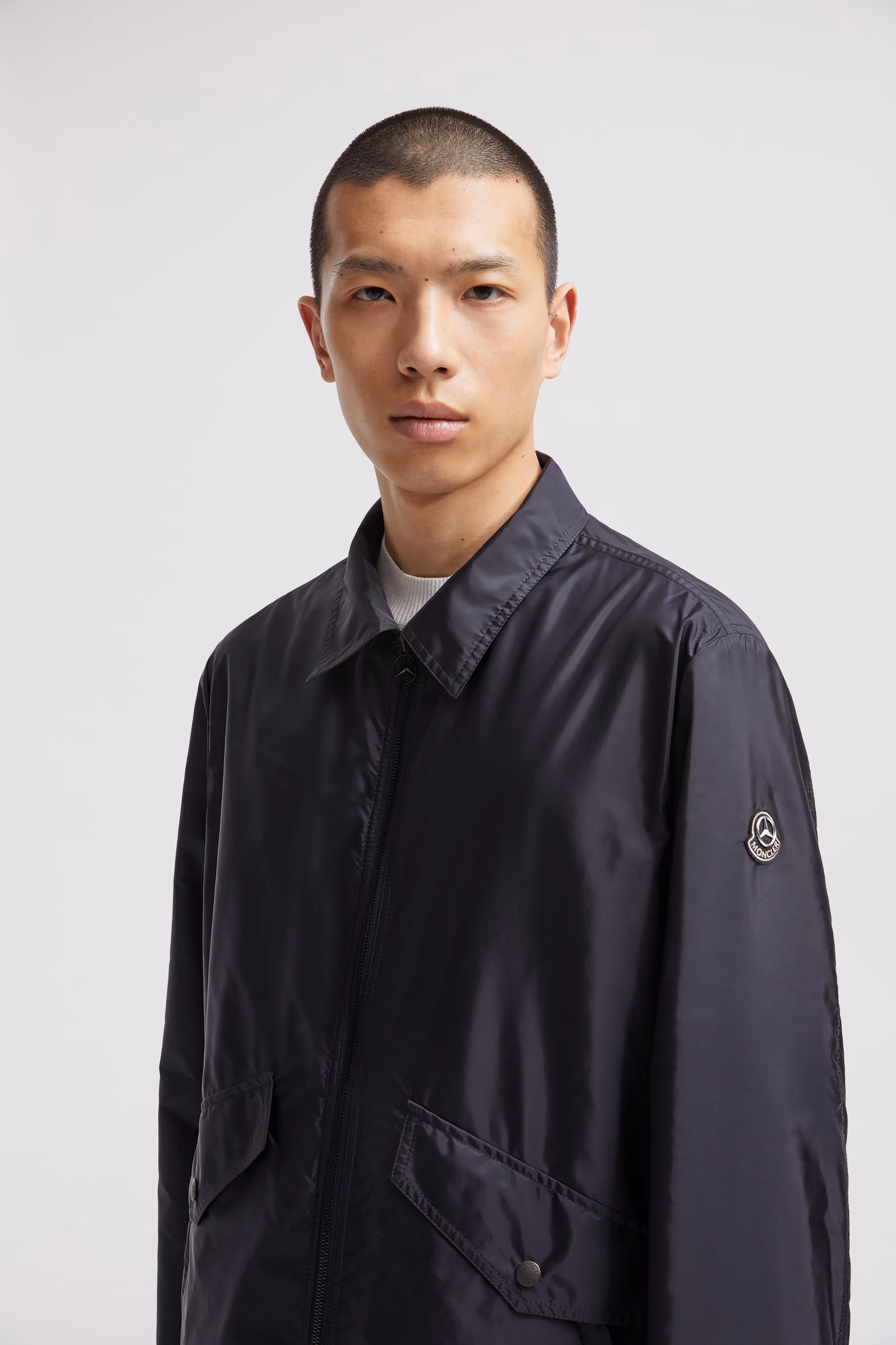 Moncler x Mercedes-Benz by NIGO Sopdu Shirt Jacket Men Navy Blue Moncler 4